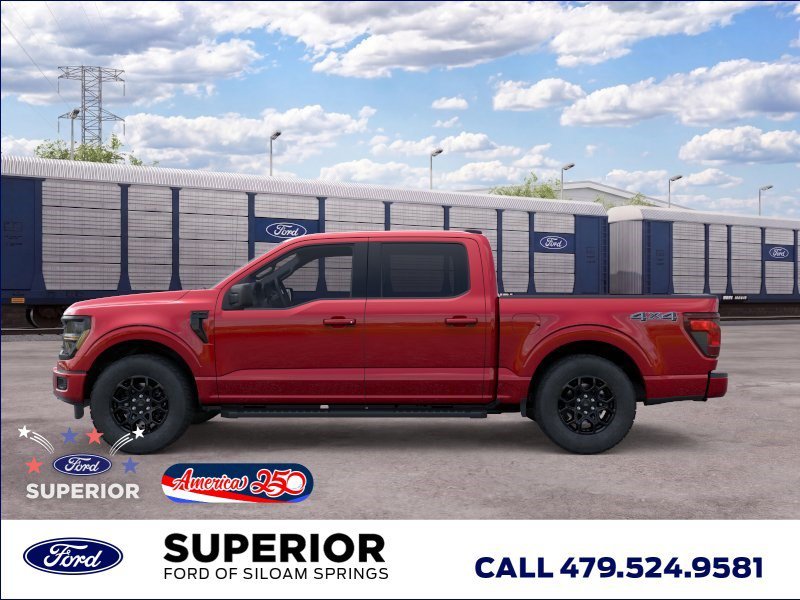 New 2026 Ruby Red Metallic Tinted Clearcoat Ford XLT 4WD image 3