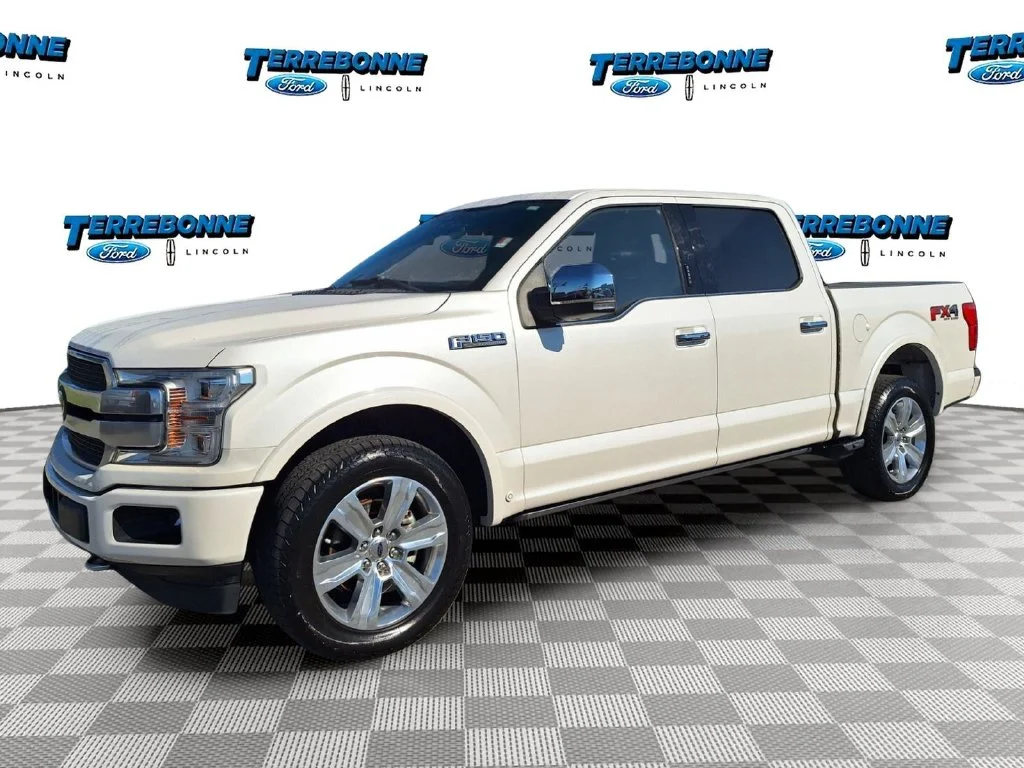 Certified Used 2019 White Platinum Clearcoat Metallic Ford Platinum image 1