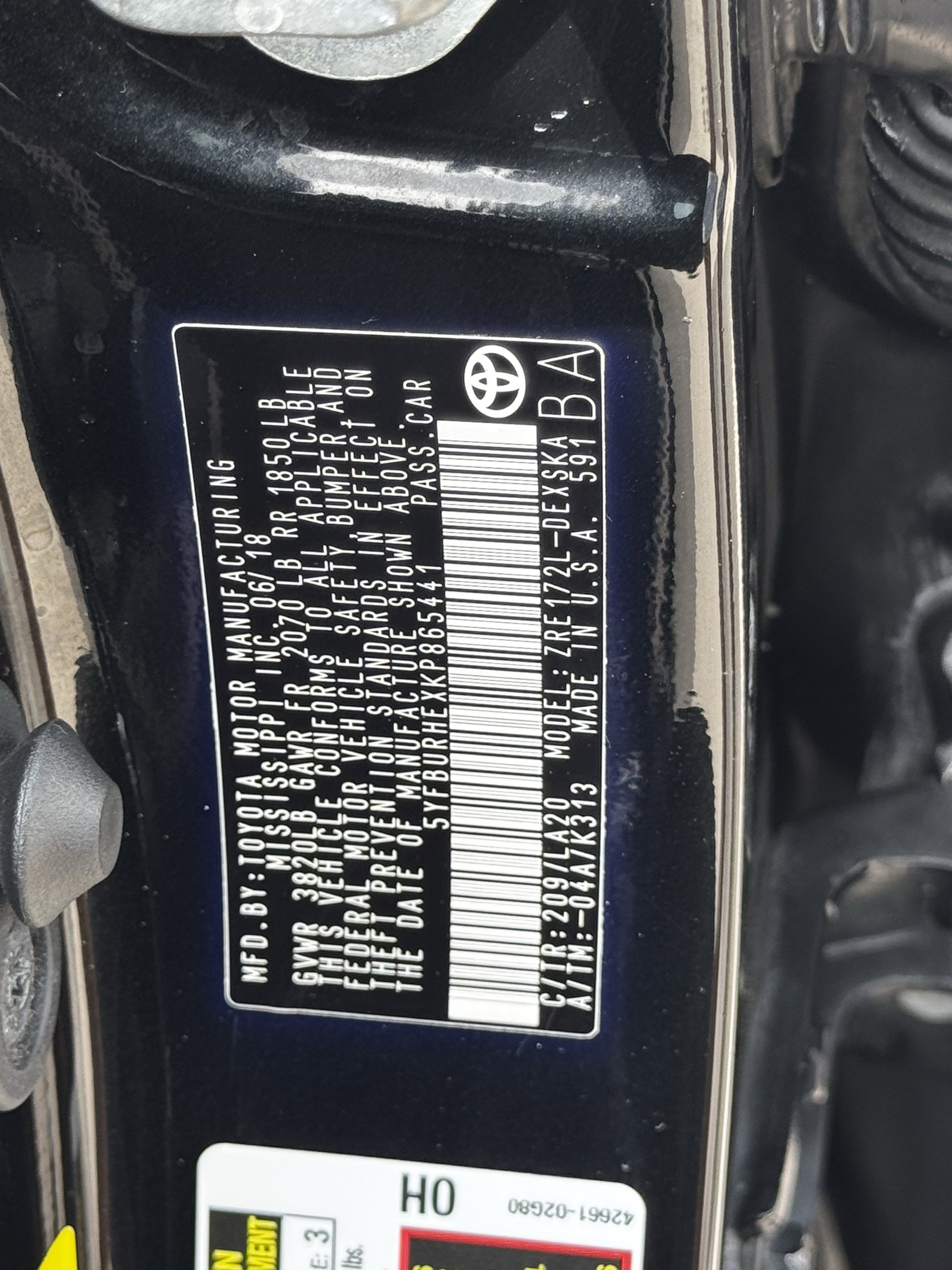 Used 2019 Black Sand Pearl Toyota L image 32
