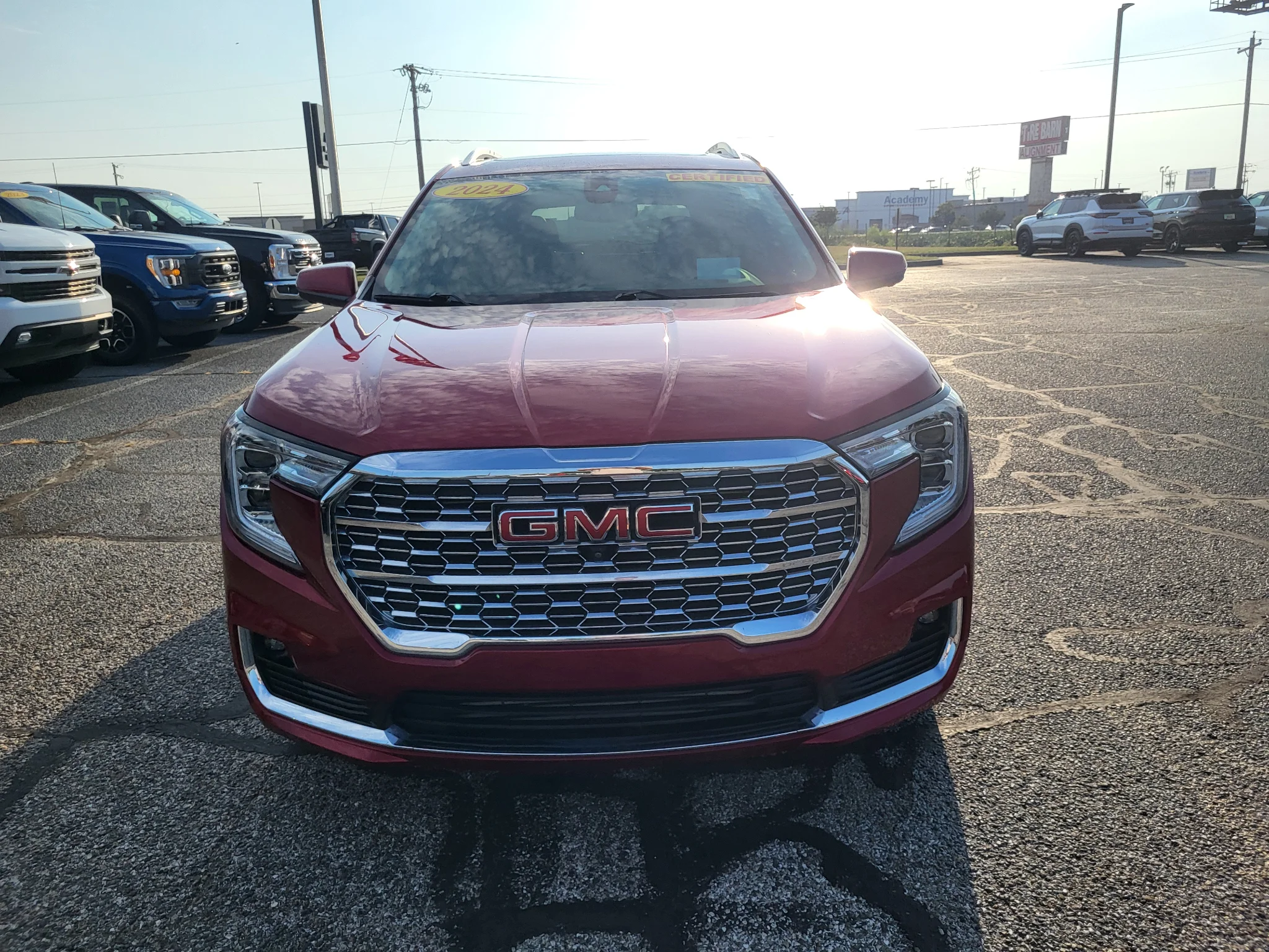 Used 2024 Volcanic Red Tintcoat GMC Denali image 2