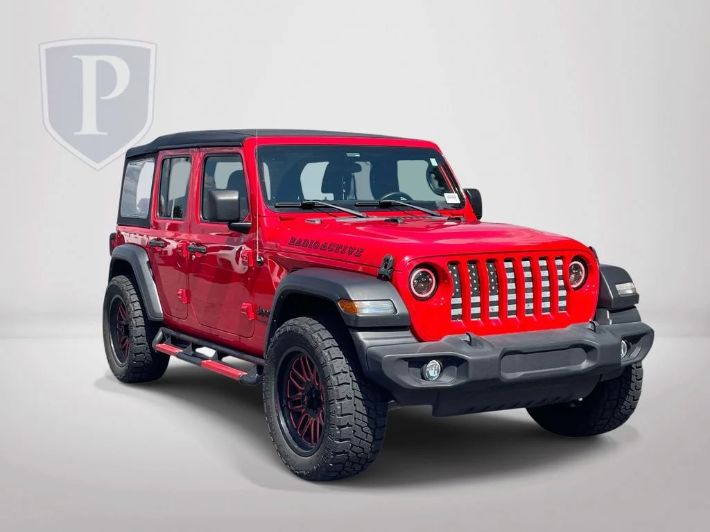 Used 2022 Red Jeep Unlimited Sport image 2