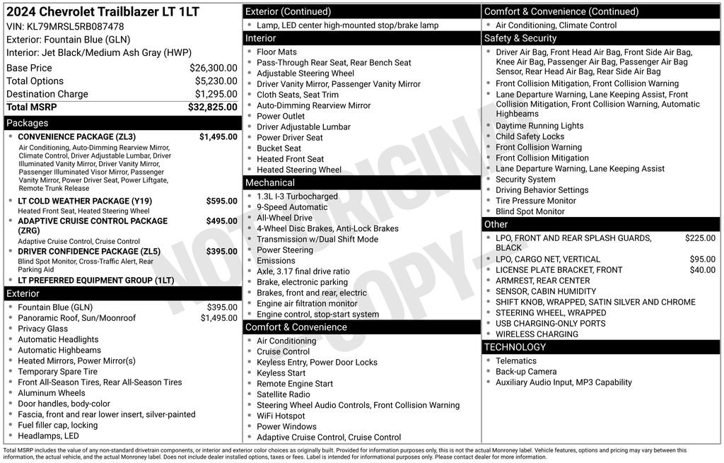 Used 2024 Blue Chevrolet LT image 2