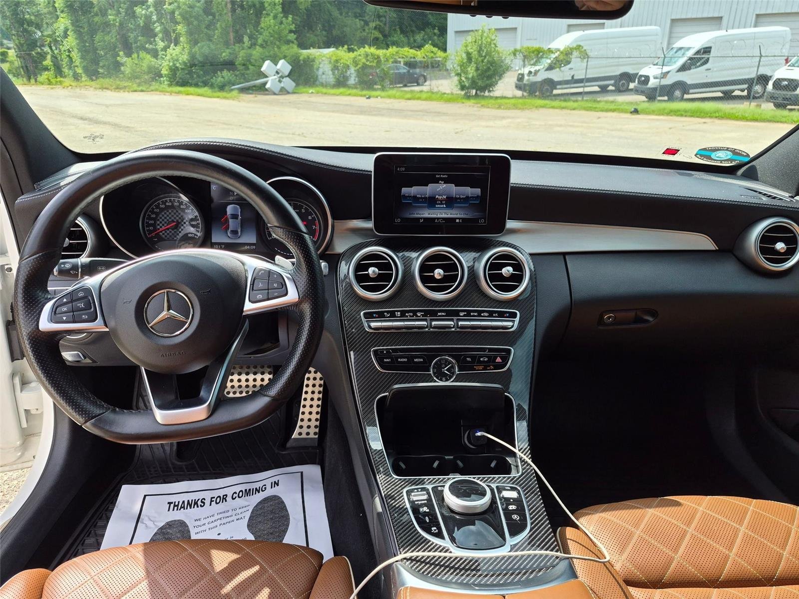 Used 2018 designo Diamond White Metallic Mercedes-Benz AMG® C 43 image 25