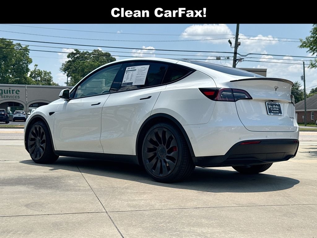 Used 2021 Pearl White Multi-Coat Tesla Performance image 5