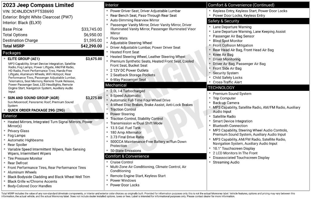 Used 2023 White Jeep Limited image 34