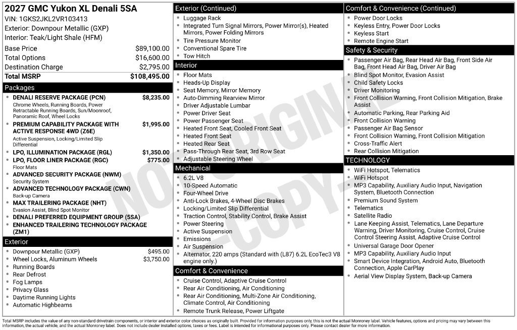New 2027 Downpour Metallic GMC Denali image 22