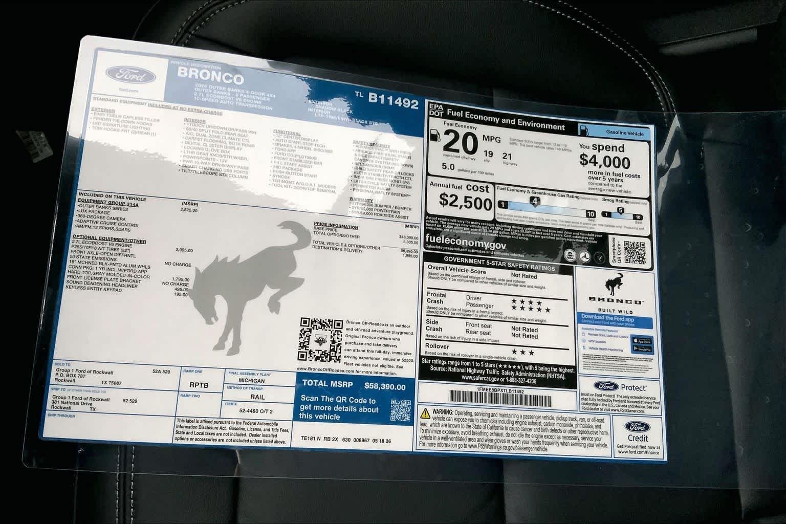 New 2026 Shadow Black Ford Outer Banks® image 19