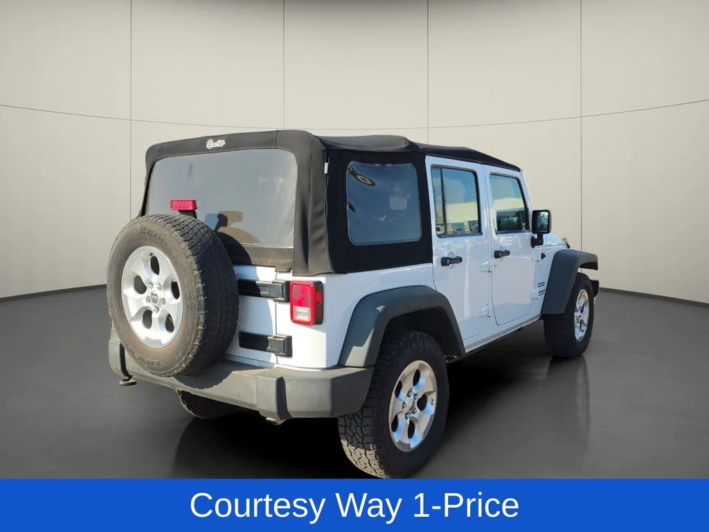 Used 2013 White Jeep Unlimited Sport image 10