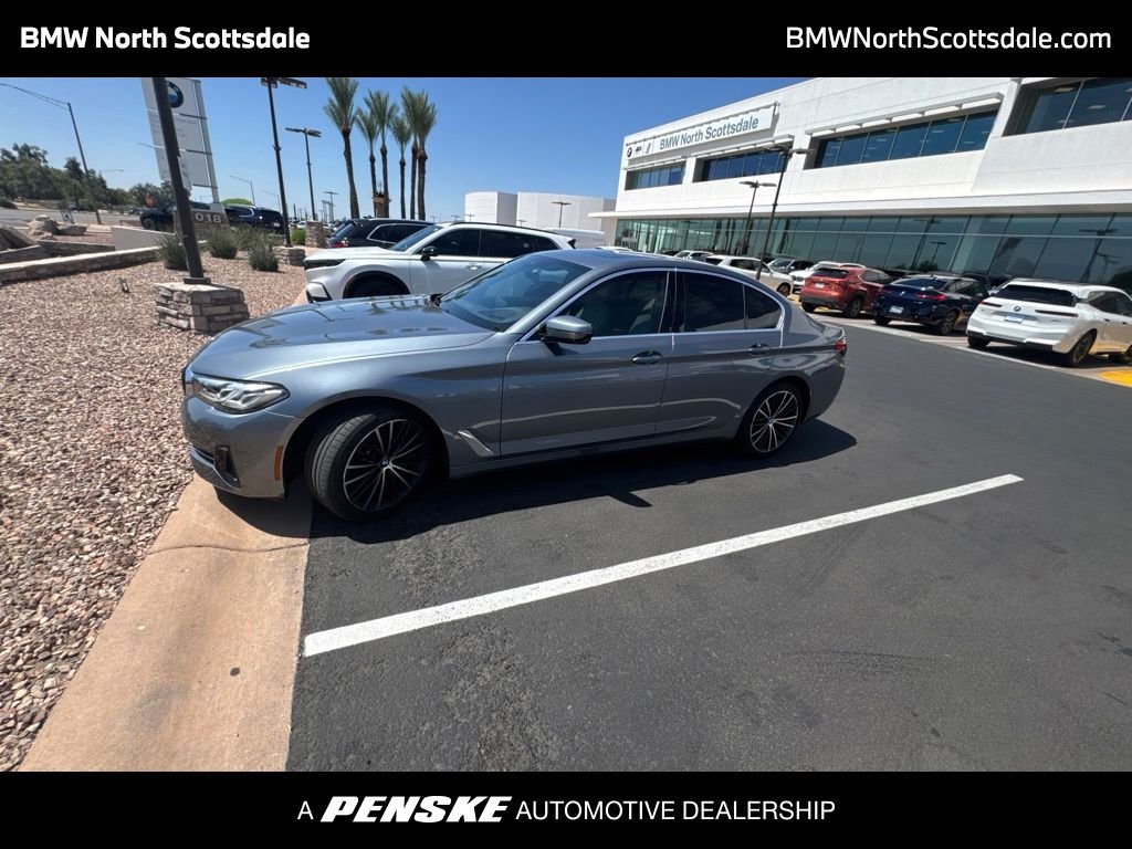 Used 2022 Bluestone Metallic BMW 530i image 1