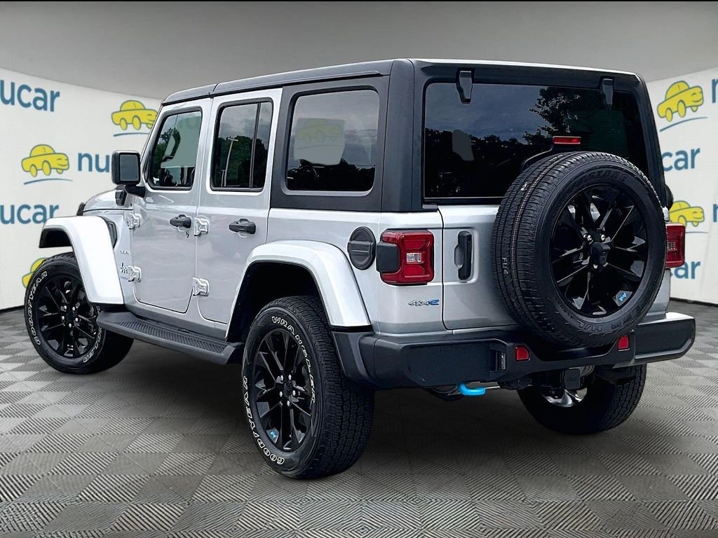 Used 2023 Silver Jeep Sahara 4xe image 4