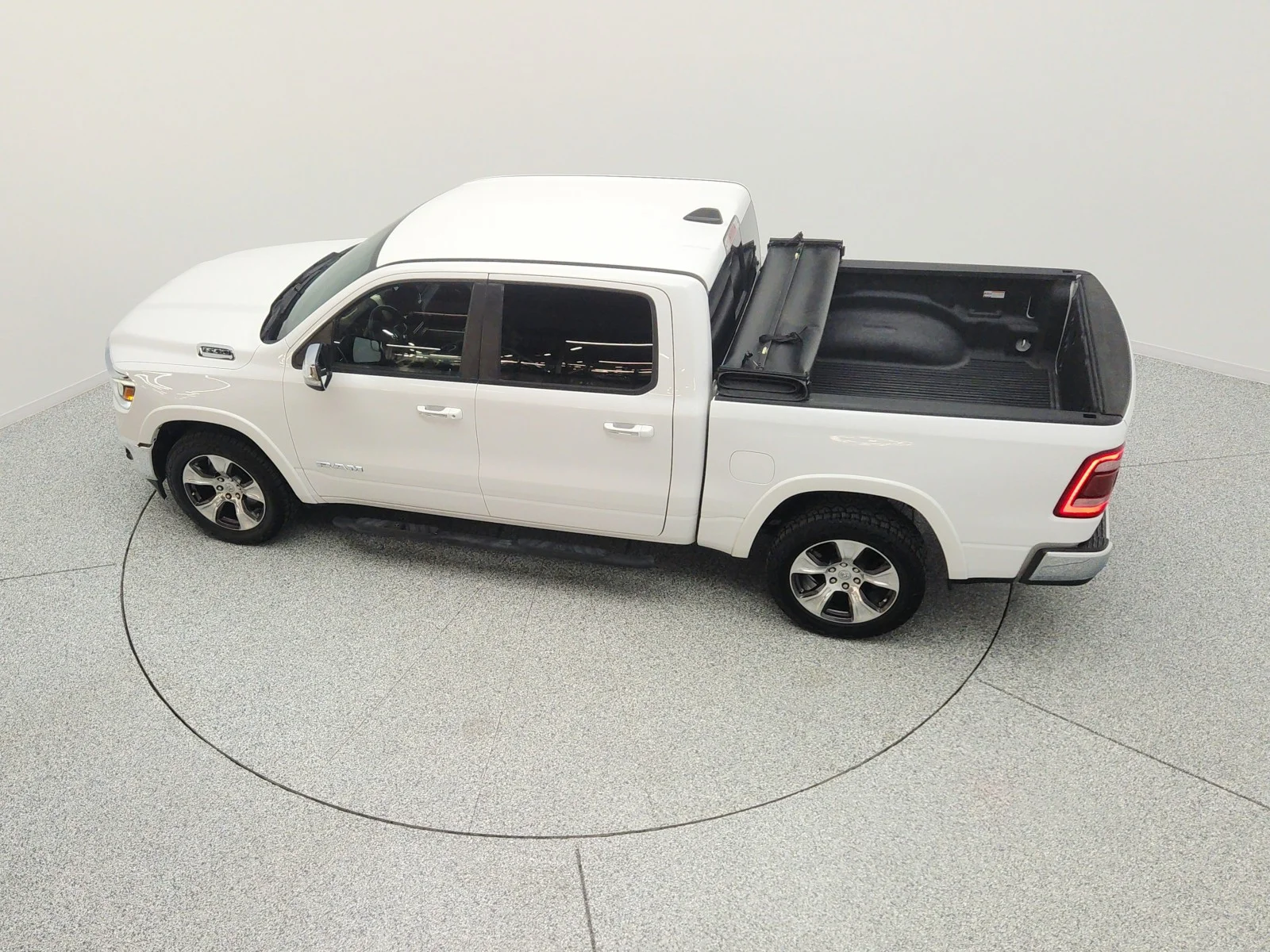 Used 2019 Ivory White Tri-Coat Pearlcoat Ram Laramie 4x2 Crew Cab 5