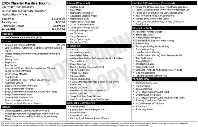 Used 2024 White Chrysler Touring image 22