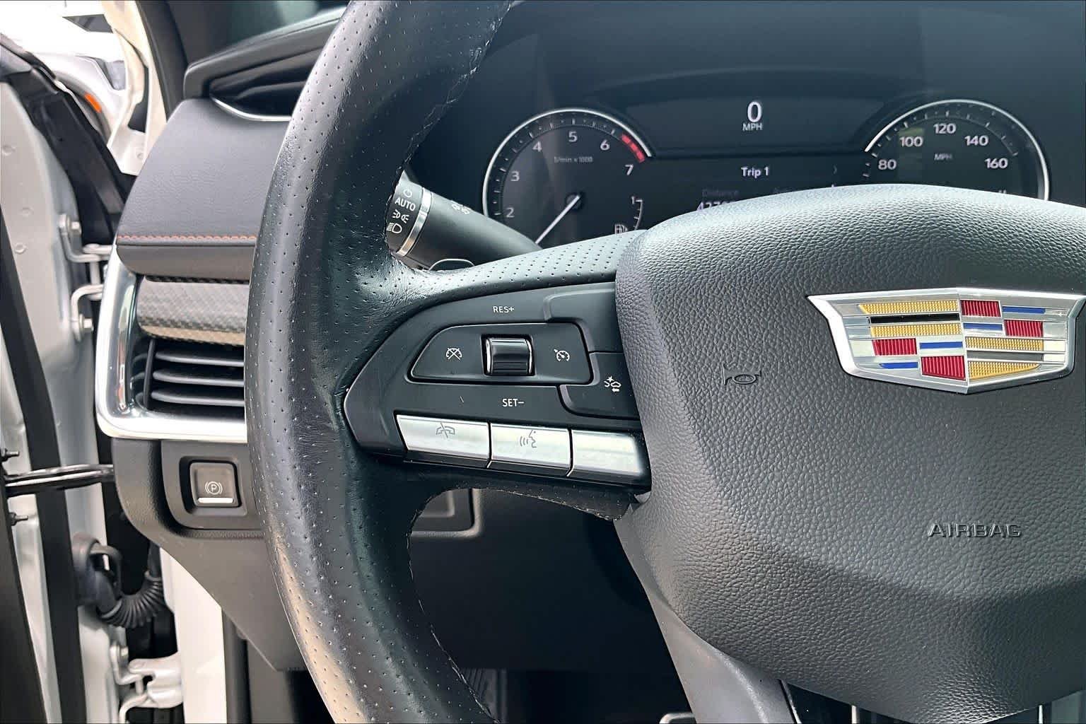Used 2023 Crystal White Tricoat Cadillac FWD Sport image 22