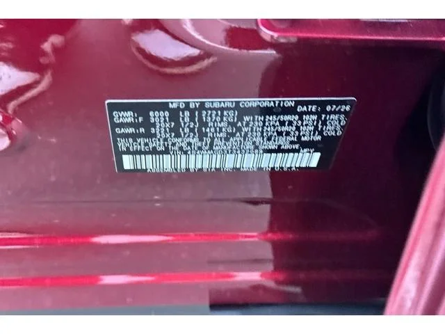New 2026 CRIMSON RED PEARL Subaru Limited 7-Passenger image 52