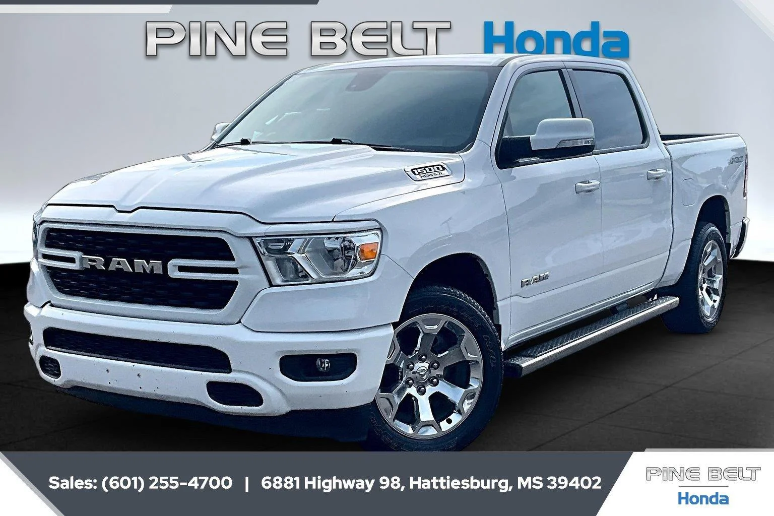 Used 2022 Bright White Clearcoat Ram Big Horn image 10