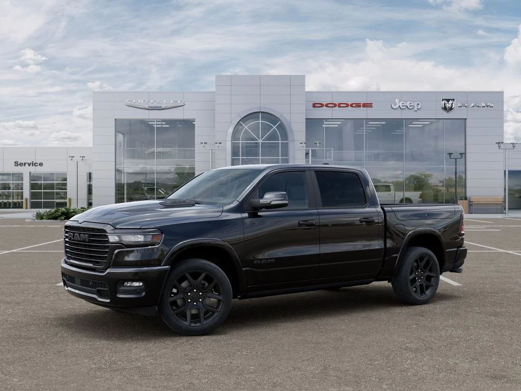 New 2026 Diamond Black Crystal Pearl-Coat Exterior Paint RAM Laramie image 2