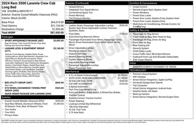 Used 2024 Gray Ram Laramie image 18