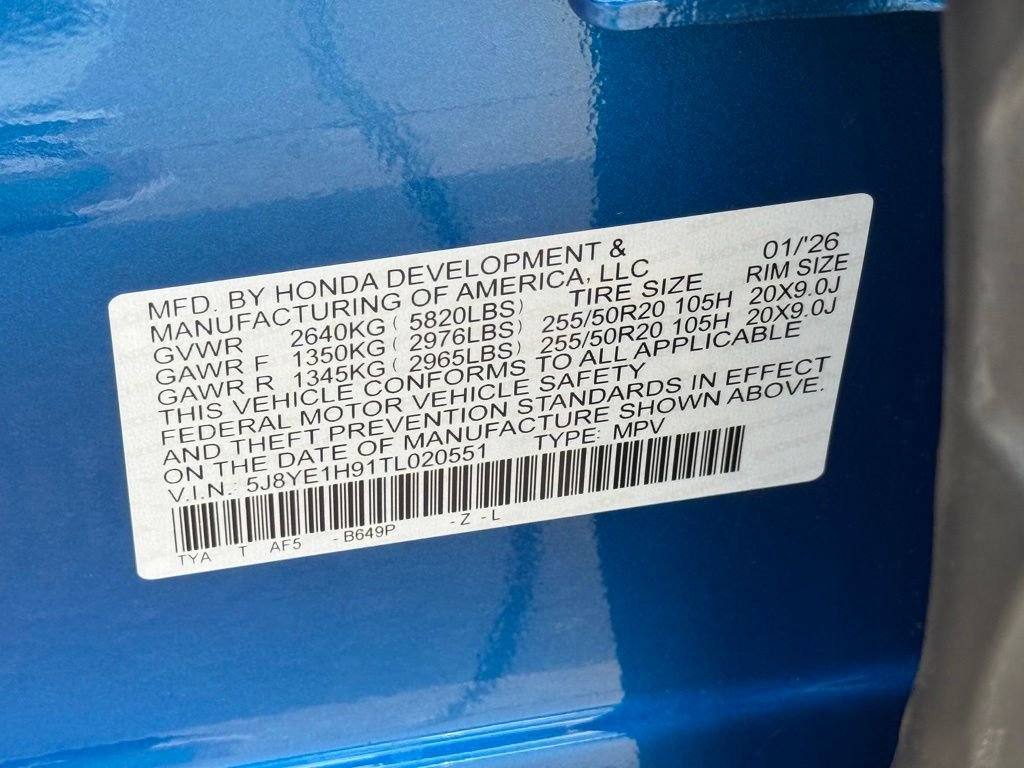 Certified Used 2026 Double Apex Blue Pearl Acura A-Spec Advance Package image 33