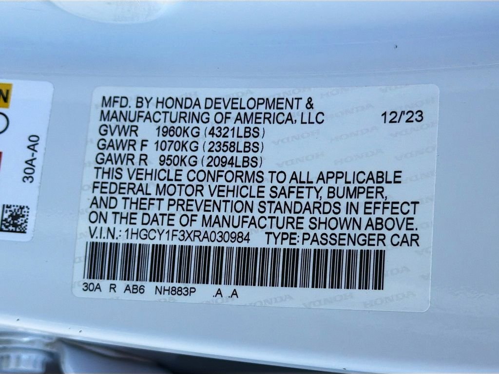 2024 Honda Accord EX - Photo 30