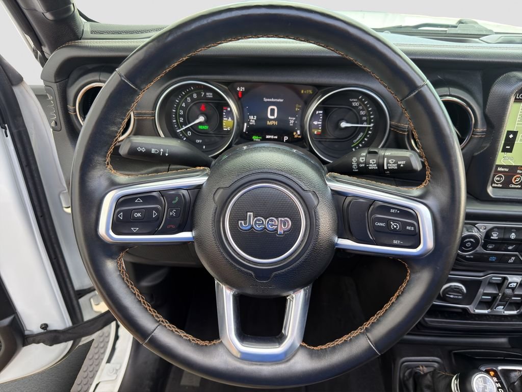 Used 2021 White Jeep Unlimited Sahara 4xe image 27