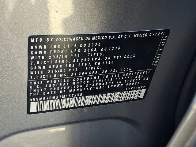 New 2026 Silver Volkswagen 2.0T SE image 17