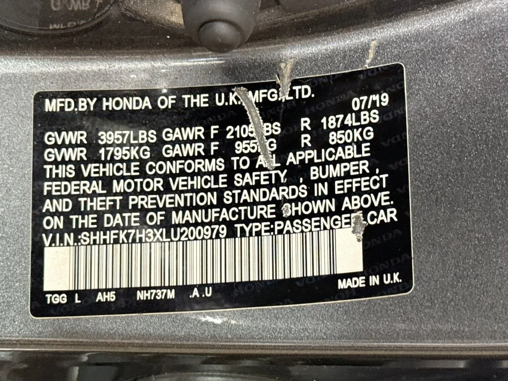Used 2020 Gray Honda LX image 37