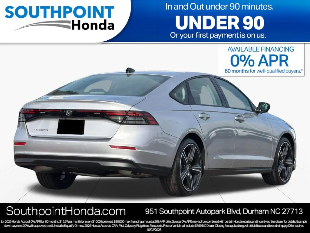 New 2026 Solar Silver Metallic Honda SE image 3