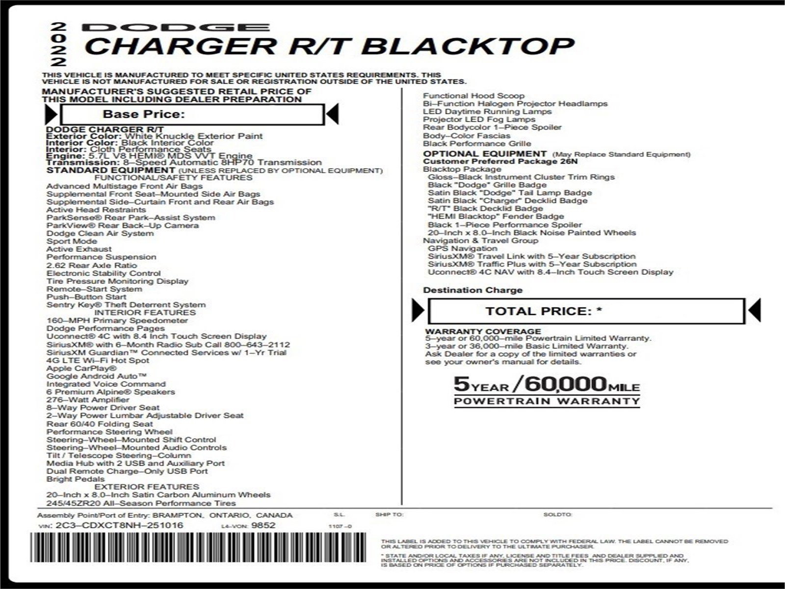 2022 Dodge Charger R/T