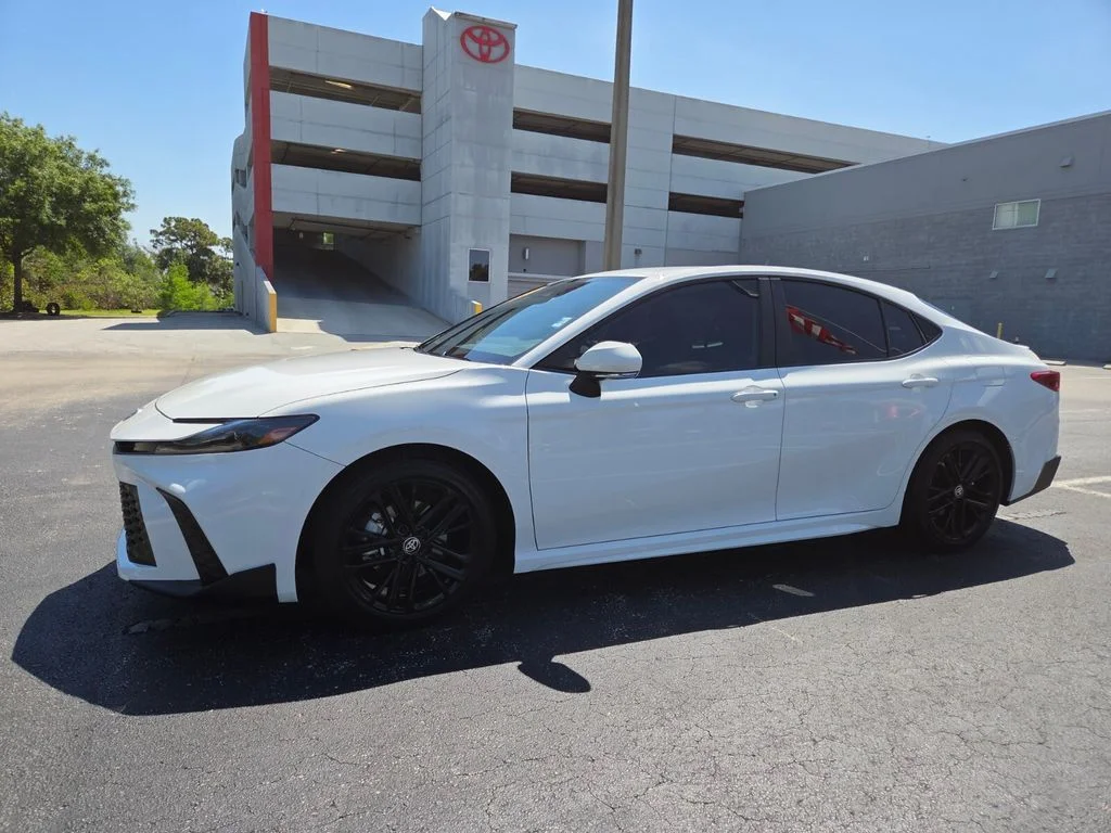 Certified Used 2025 White Toyota SE image 3