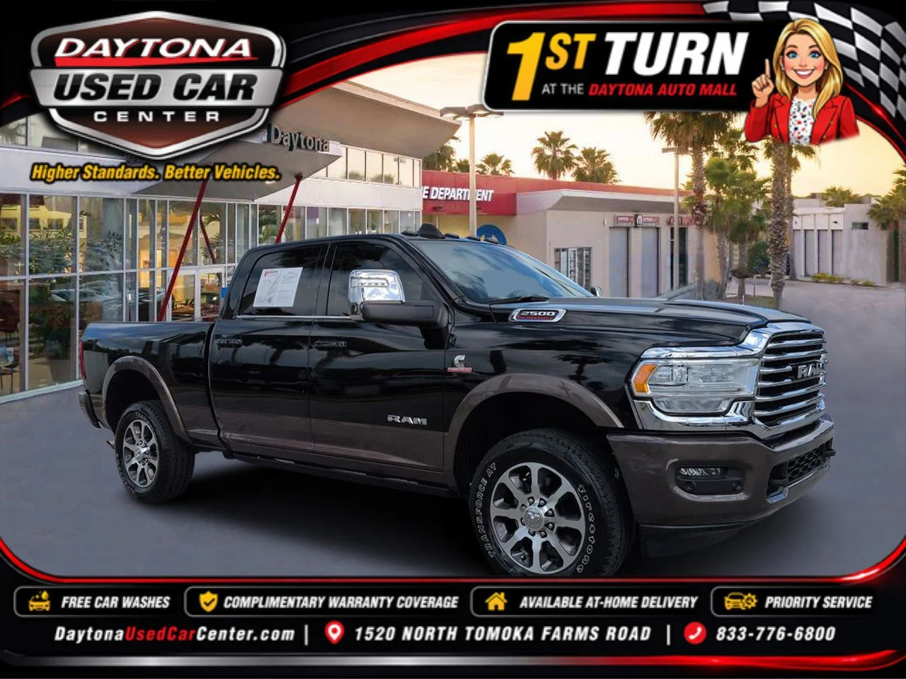 Used 2024 Diamond Black Ram Longhorn image 1