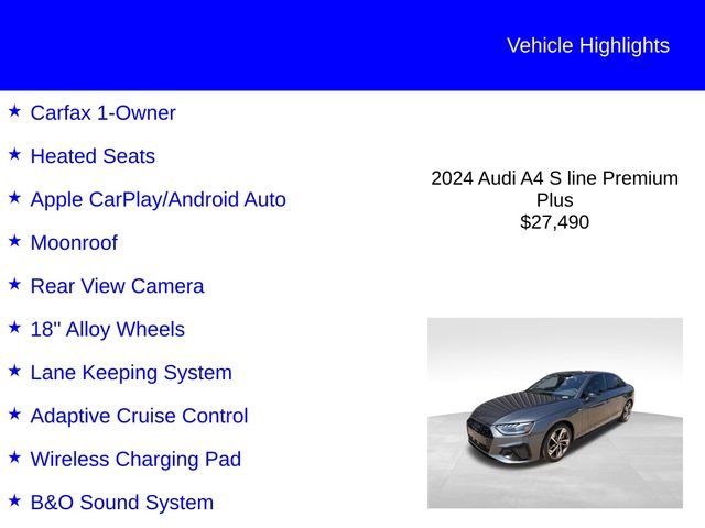 Used 2024 Daytona Gray Pearl Effect Audi 45 S line Premium Plus image 2