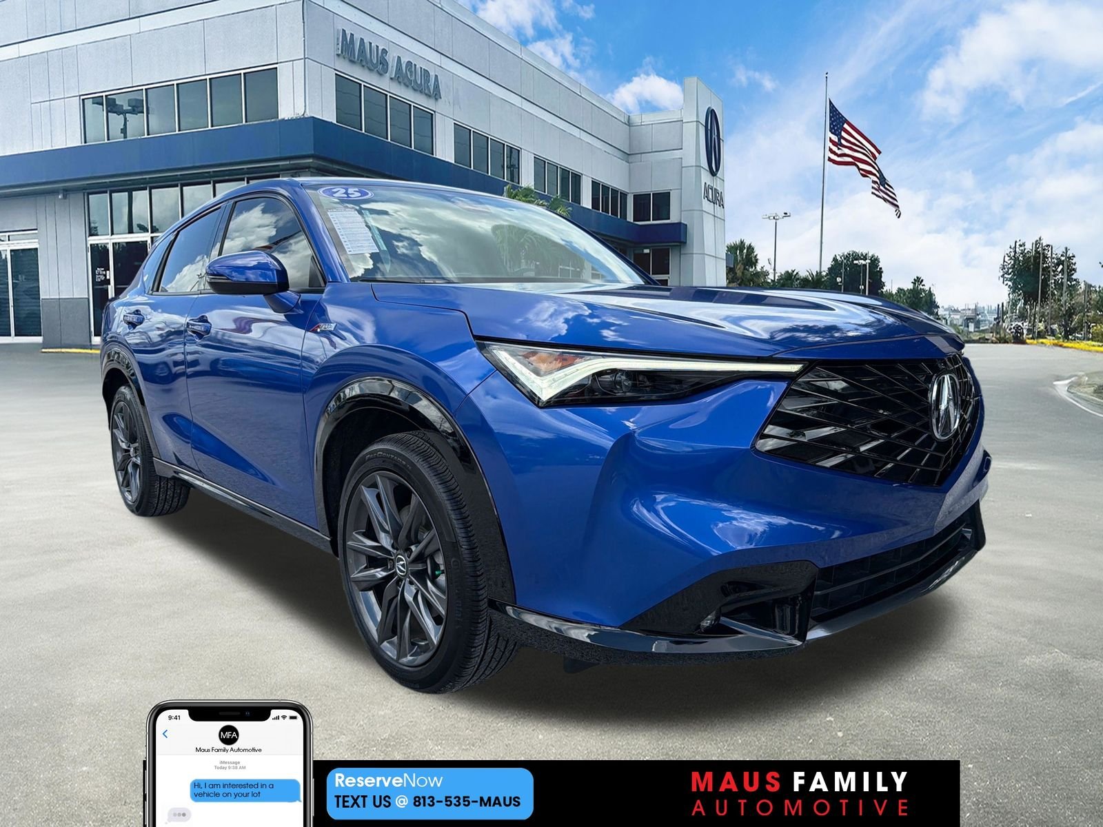 Certified Used 2025 Adriatic Blue Acura A-Spec Package image 1
