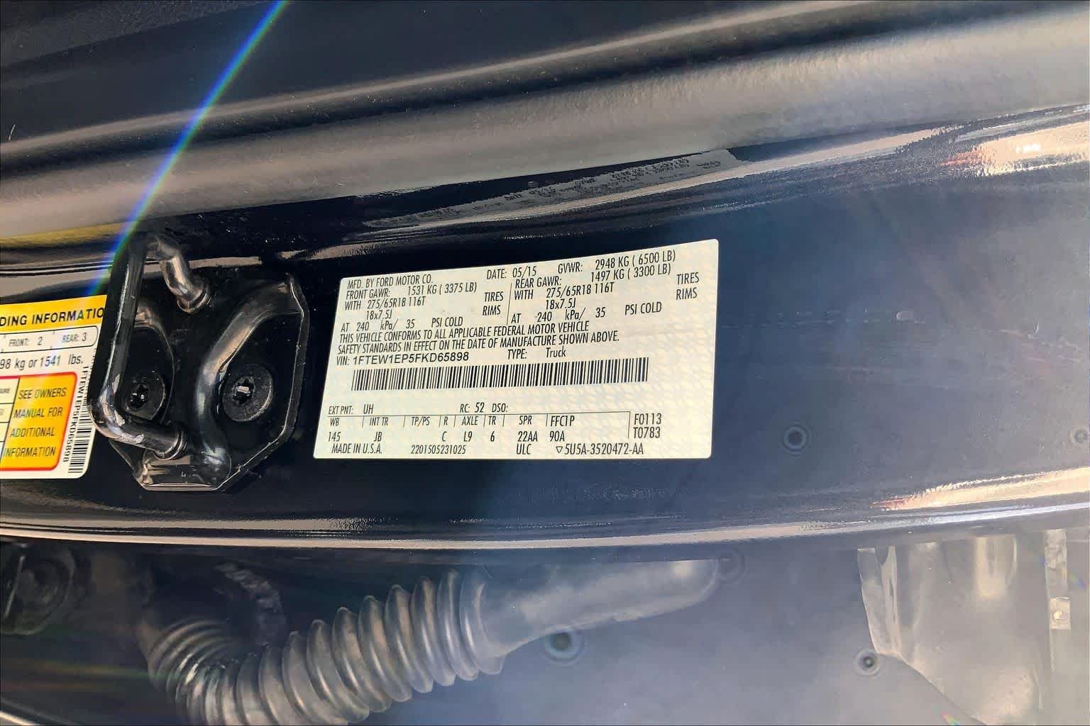 Used 2015 Tuxedo Black Metallic Ford XLT image 30