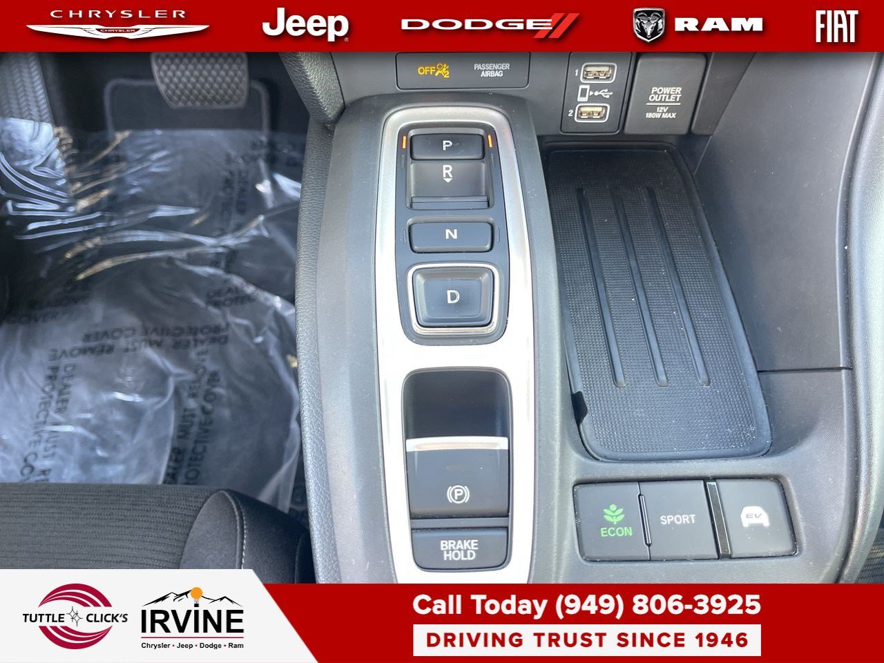 Used 2019 Crystal Black Pearl Honda EX image 20