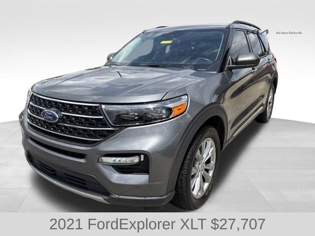 Used 2021 Gray Metallic Ford XLT image 4