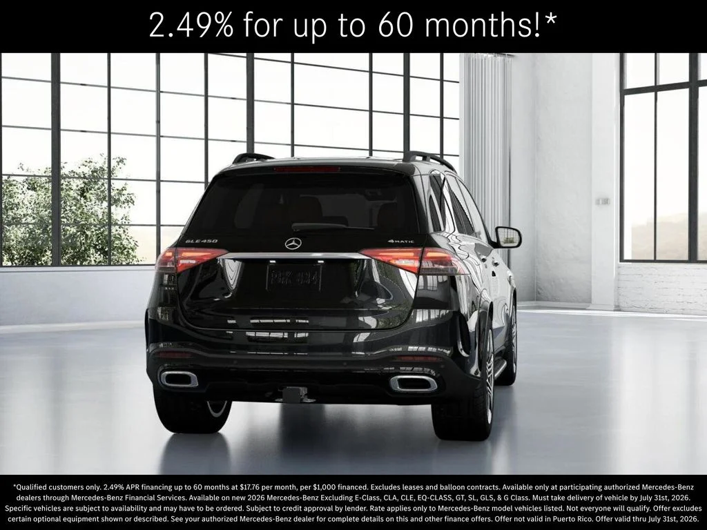 New 2026 Obsidian Black Metallic Mercedes-Benz GLE 450 image 24