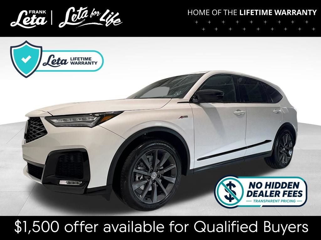 New 2026 Platinum White Pearl Acura w/A-Spec Package image 1