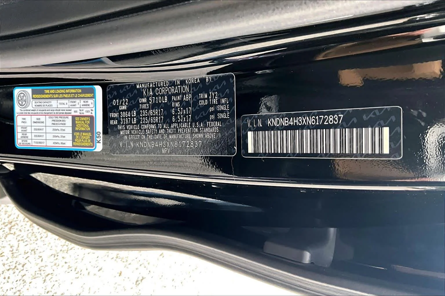 Used 2022 Aurora Black Kia LXS image 35