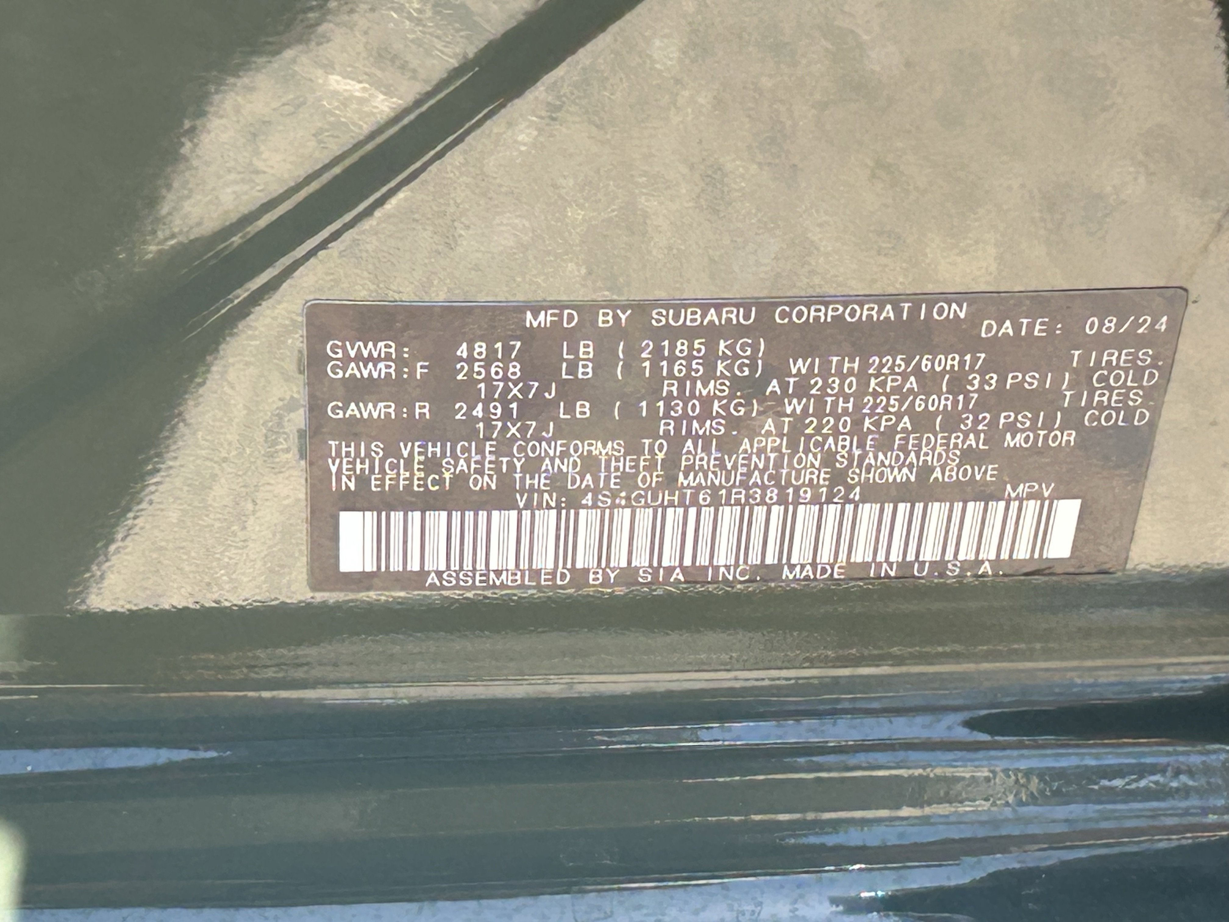 Used 2024 Alpine Green Subaru Wilderness image 33