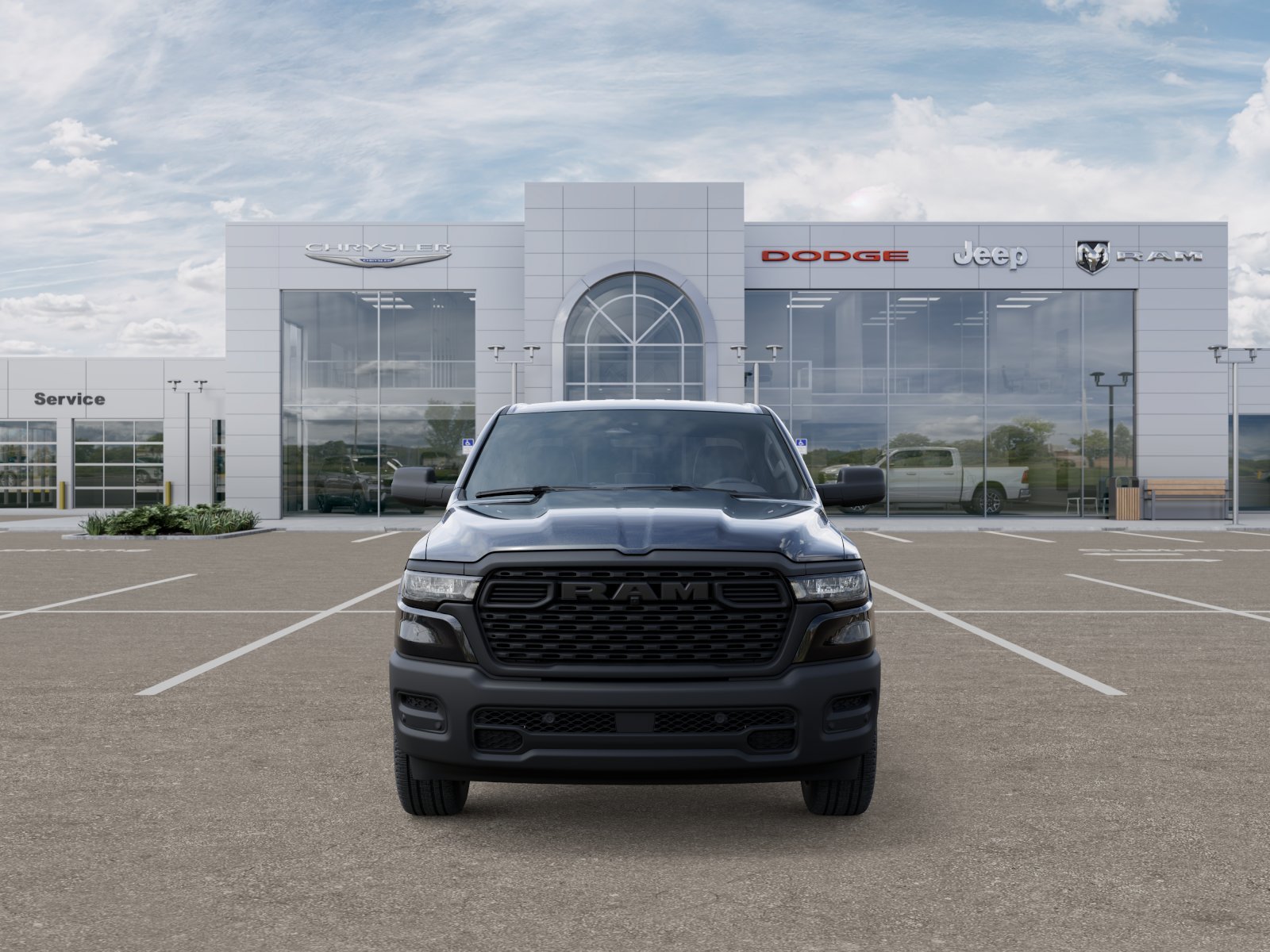 New 2025 Diamond Black Crystal Pearl-Coat Exterior Paint RAM Tradesman image 32