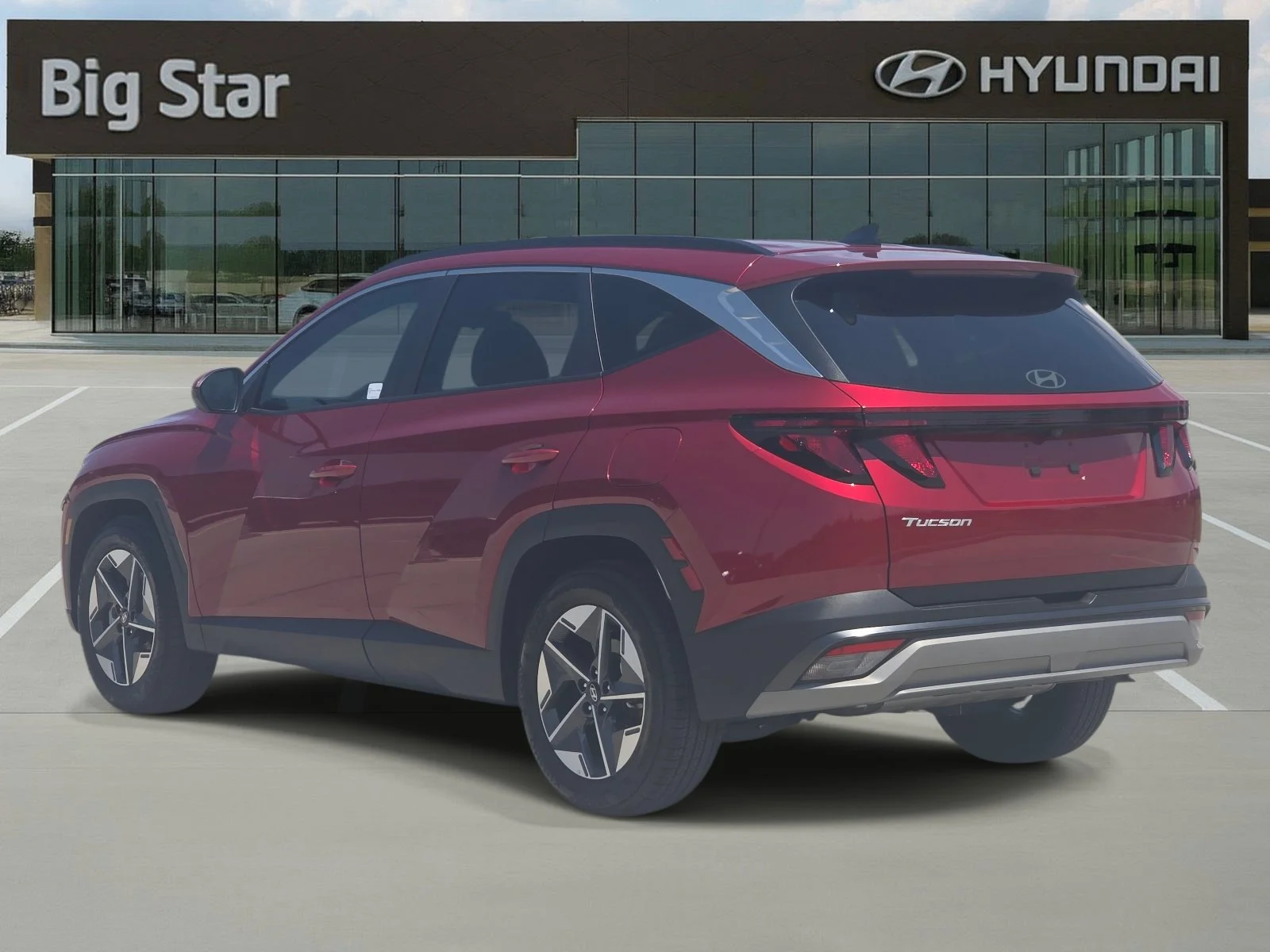 Used 2025 Ultimate Red Hyundai SEL image 3