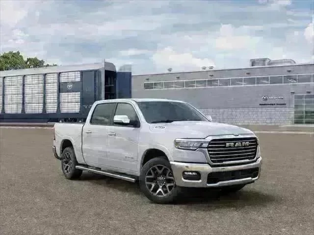 New 2026 Bright White Clear-Coat Exterior Paint RAM Laramie image 3