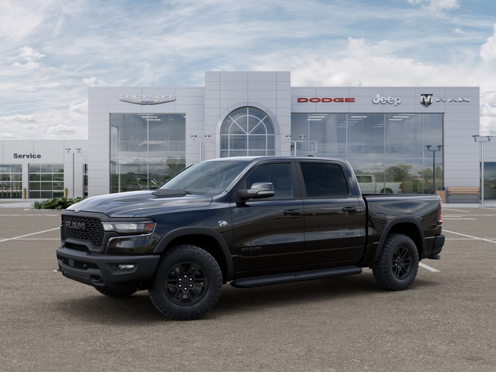New 2026 Diamond Black Crystal Pearl-Coat Exterior Paint RAM Rebel image 32