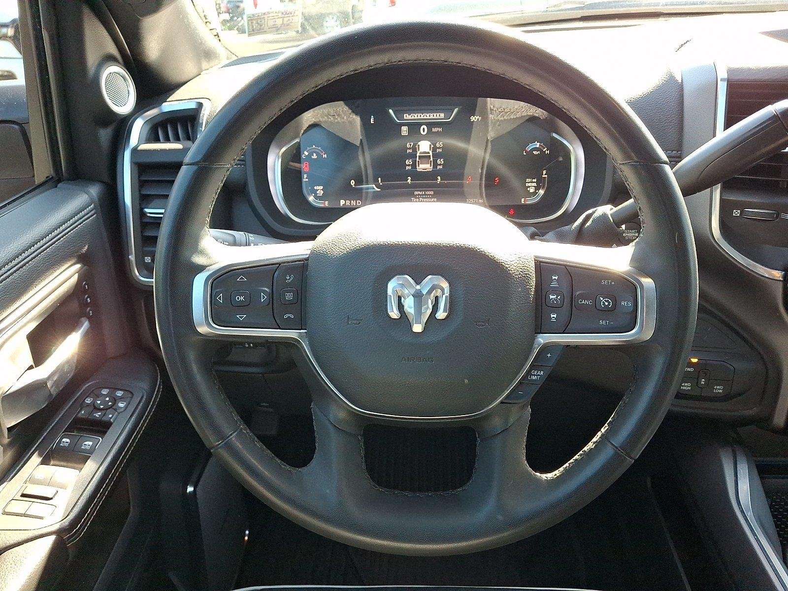 Used 2025 Diamond Black Crystal Pearlcoat Ram Laramie image 21