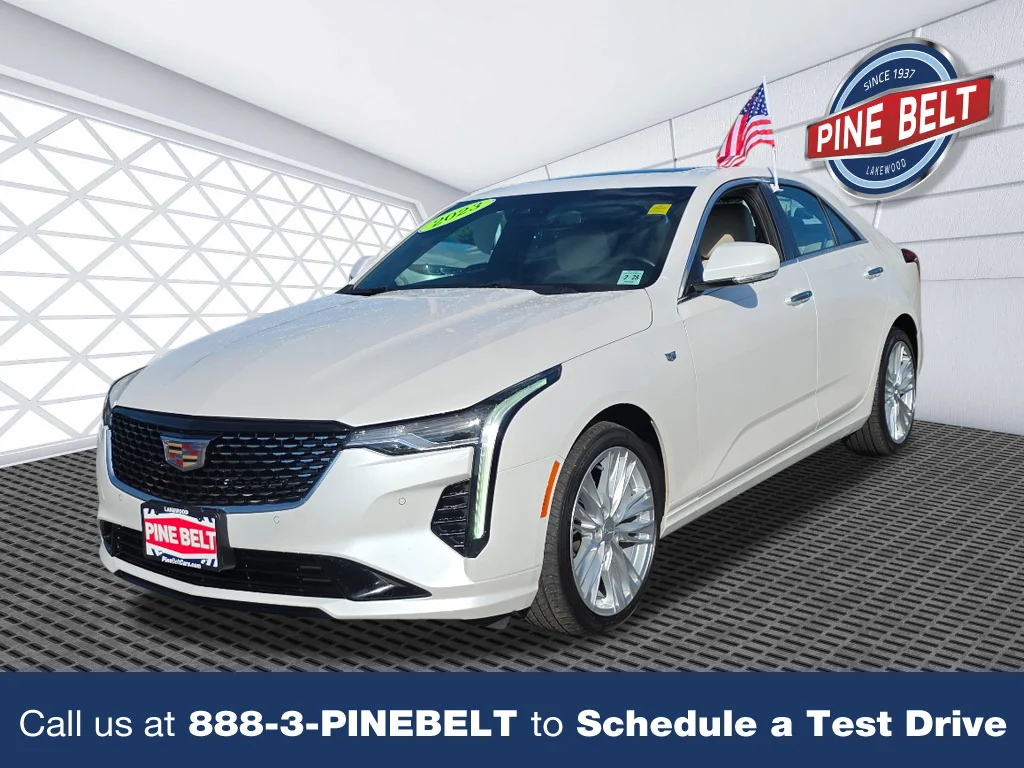 Used 2023 Crystal White Tricoat Cadillac Premium Luxury image 1