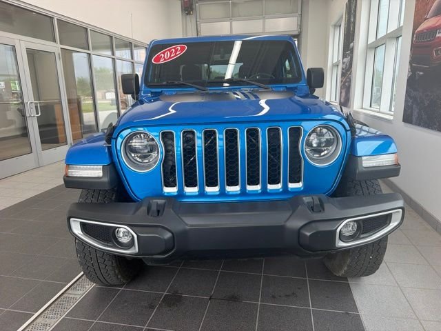 Used 2022 Blue Jeep Overland image 2