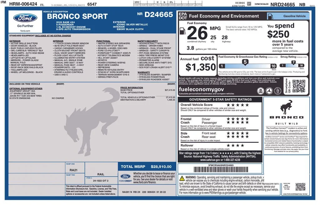 Certified Used 2022 Silver Metallic Ford Base image 9
