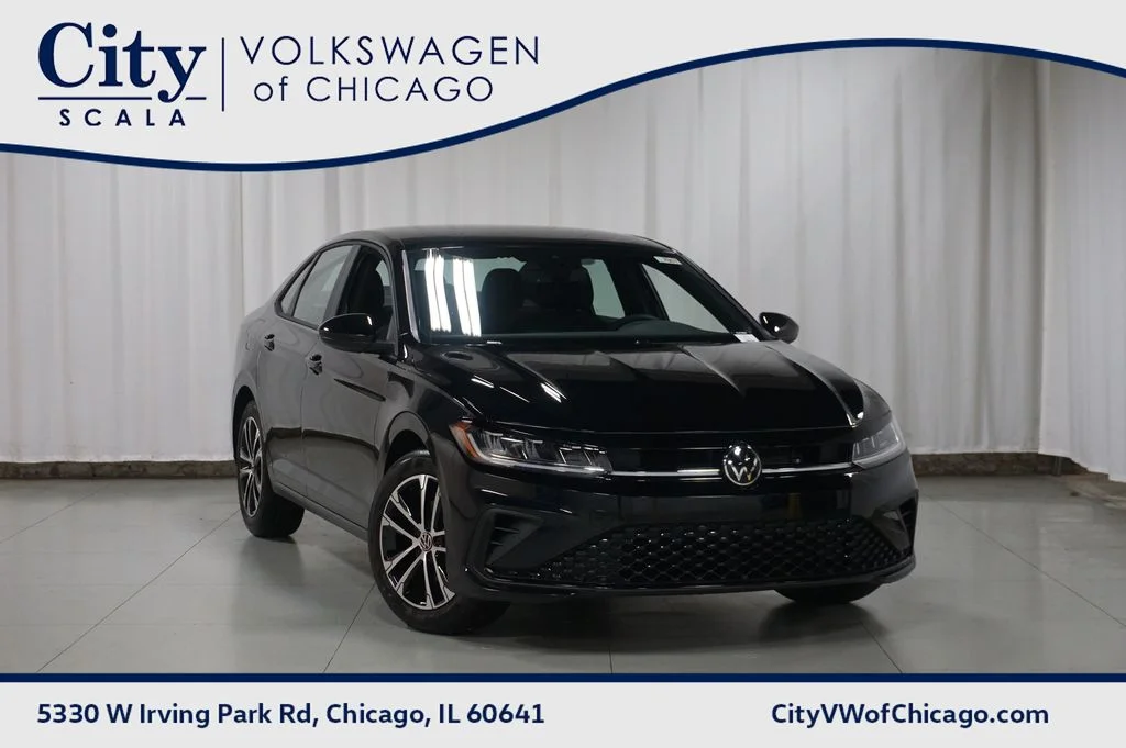 New 2026 Deep Black Pearl Volkswagen 1.5T Sport image 1