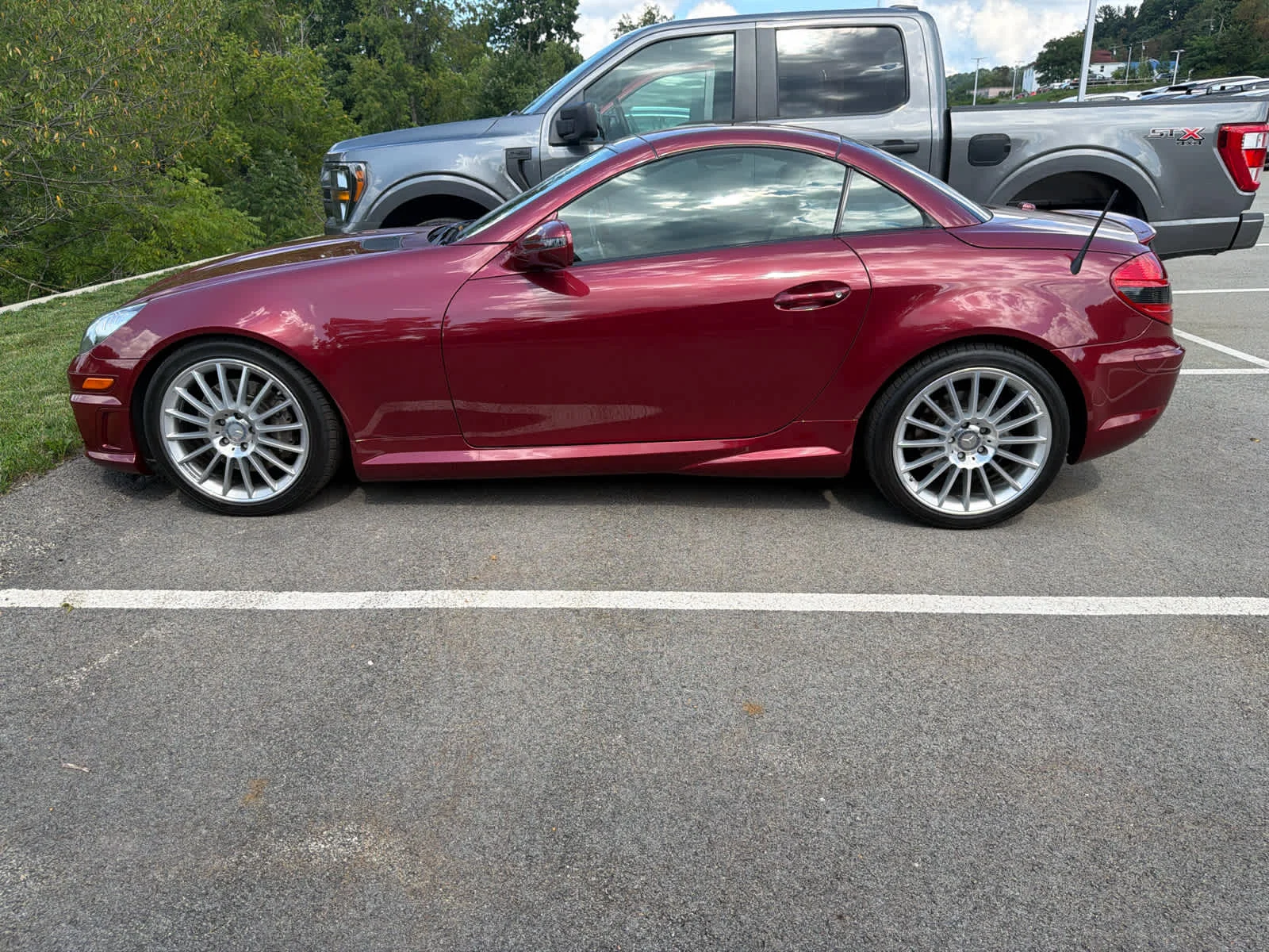 Used 2011 Storm Red Metallic Mercedes-Benz SLK 300 image 2