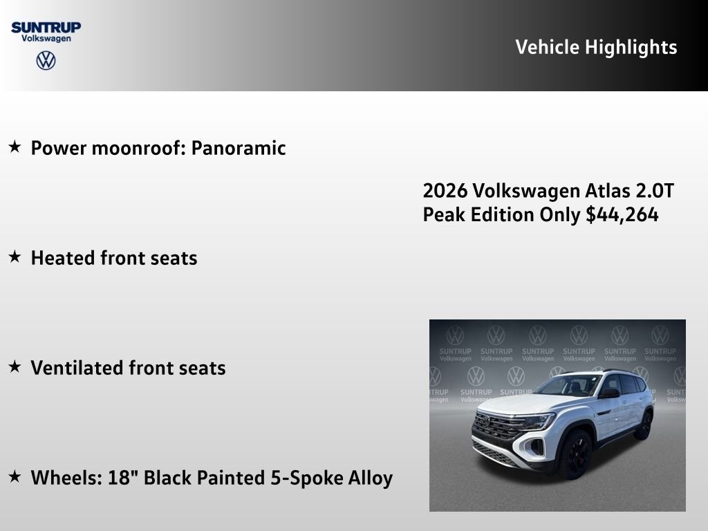 New 2026  Volkswagen 2.0T Peak Edition image 7